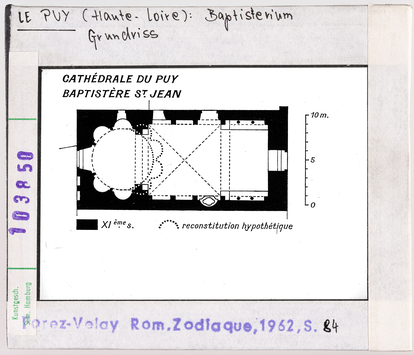 Vorschaubild Le Puy: Kathedrale, Baptisterium, Grundriss 